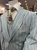 Tayion Tayion 2B Peak Lapel Pinstripe Vested Suit