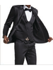 Tazio Tazio Peak Lapel Satin Vested Suit