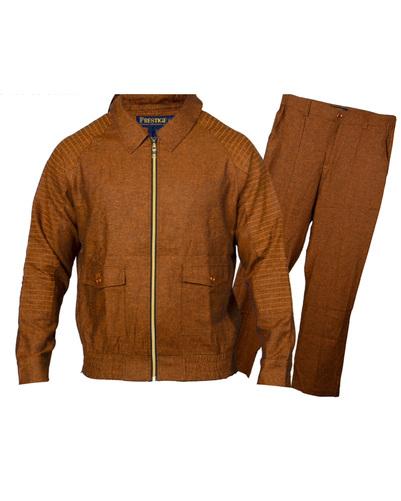 Prestige Prestige Full Zip Raglan Linen Set