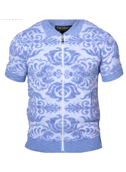 Prestige Prestige S/S FullZip Towel Knit Shirt