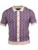 Prestige Prestige S/S Full Button Diamond Knit Shirt