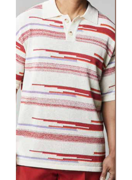 Stacy Adams SA S/S Space Dyed Polo Knit Shirt