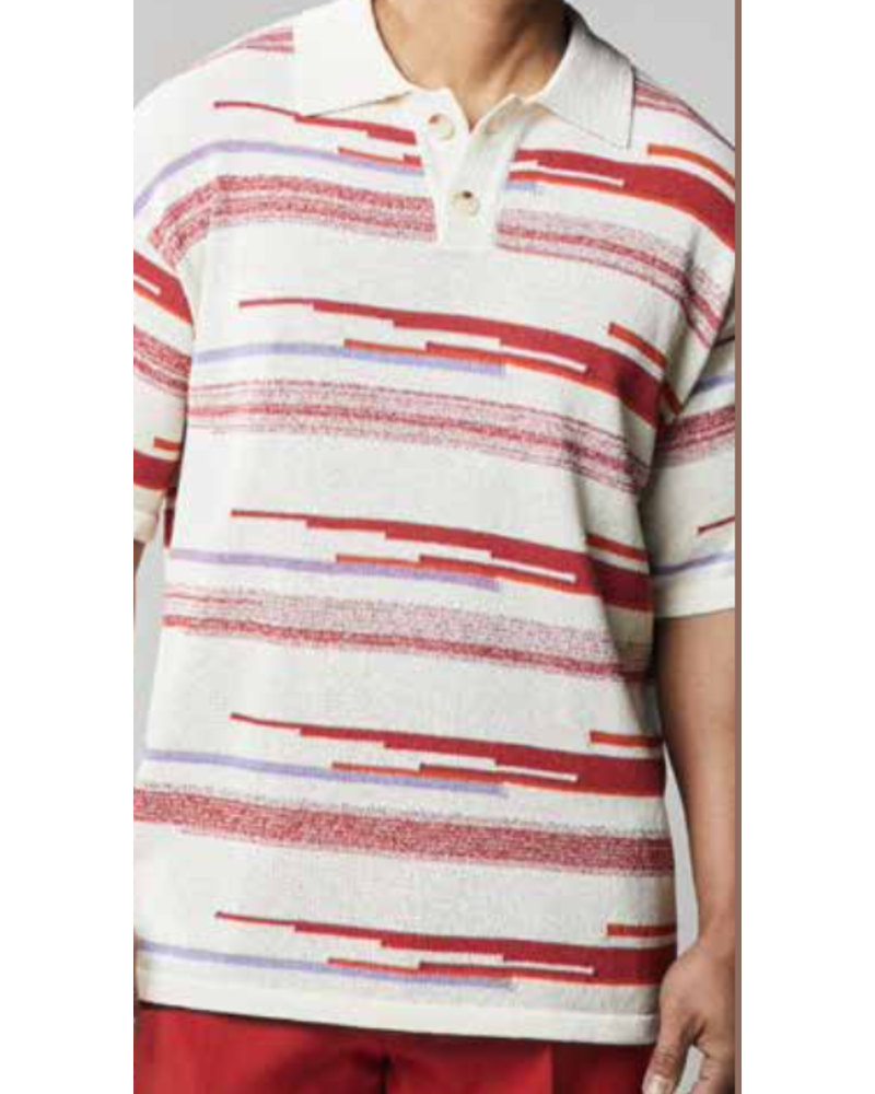 Stacy Adams SA S/S Space Dyed Polo Knit Shirt