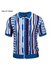 Prestige Prestige S/S Full BD Coogi Pattern Knit Shirt