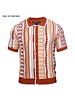 Prestige Prestige S/S Full BD Coogi Pattern Knit Shirt
