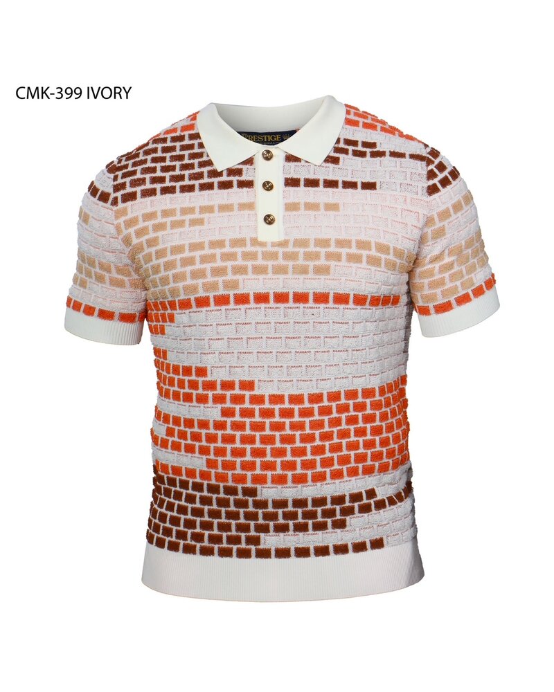 Prestige Prestige S/S Polo Towel Knit Shirt