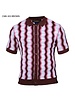 Prestige Prestige S/S Full Button Down Wave Knit Shirt