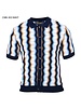 Prestige Prestige S/S Full Button Down Wave Knit Shirt