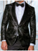 Manzini Manzini Shawl Lapel Stone Blazer W/Bow Tie