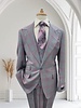 Tiglio Tiglio gaberdine Window Paine Vested Suit (Orvietto)