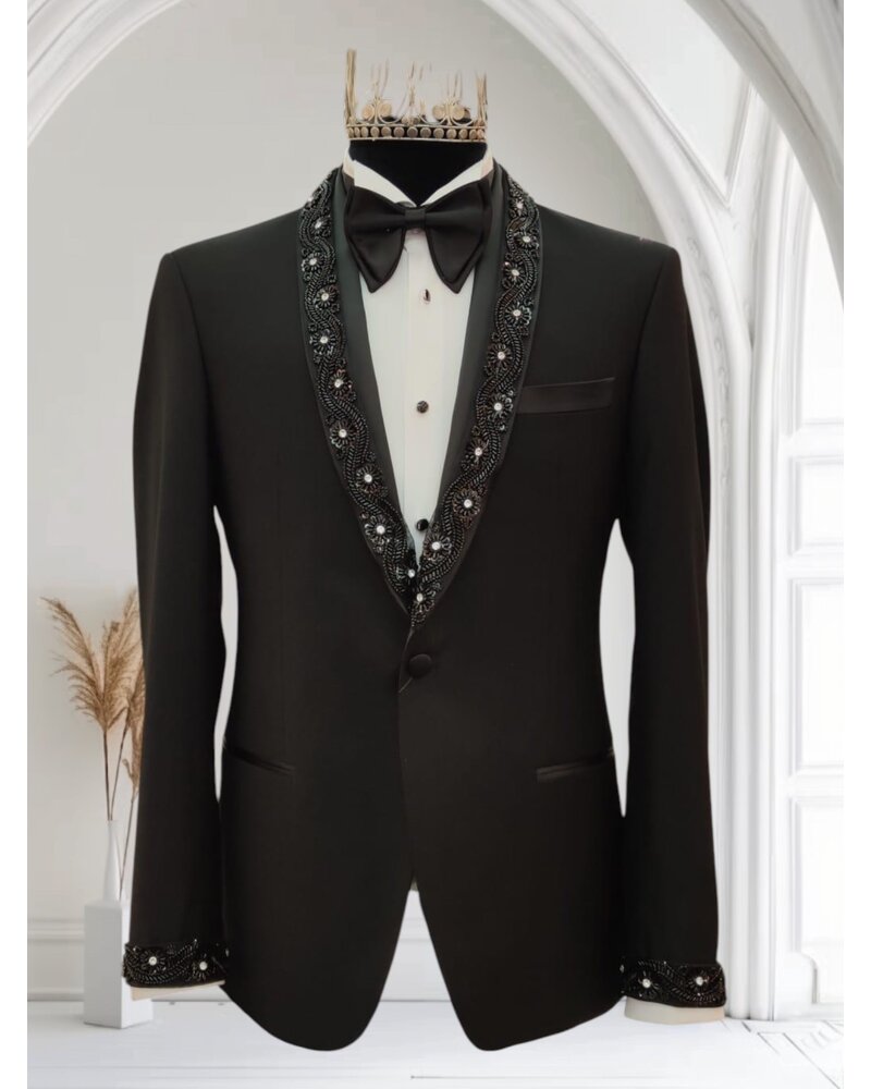 Slim Shawl Lapel W/Stone Slim Fit Suit