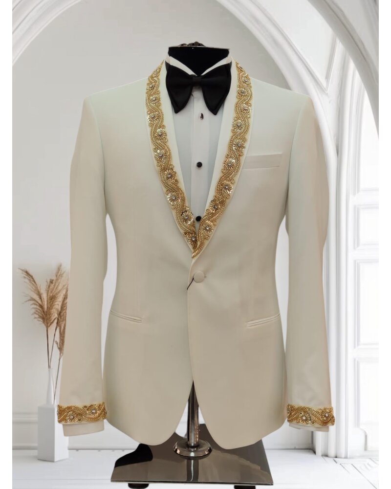 Slim Shawl Lapel W/Stone Slim Fit Suit