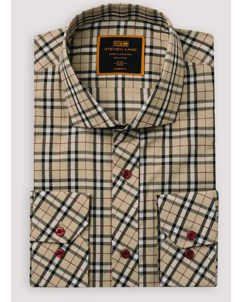 Stevenland Steven Land The Raoul Check Dress Shirt