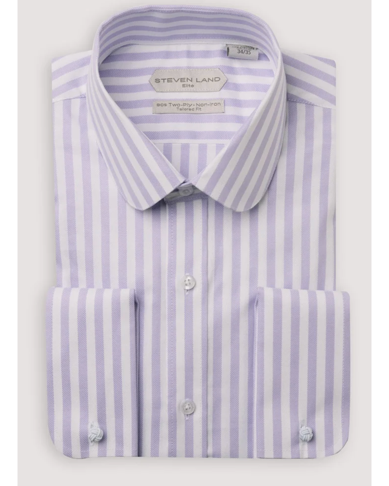 Stevenland Steven Land The Primo Rounded Collar Dress Shirt