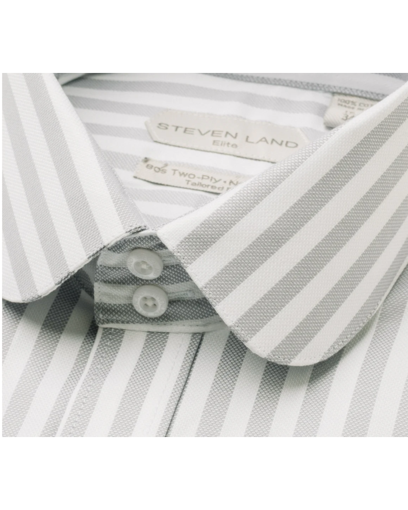 Stevenland Steven Land The Primo Rounded Collar Dress Shirt