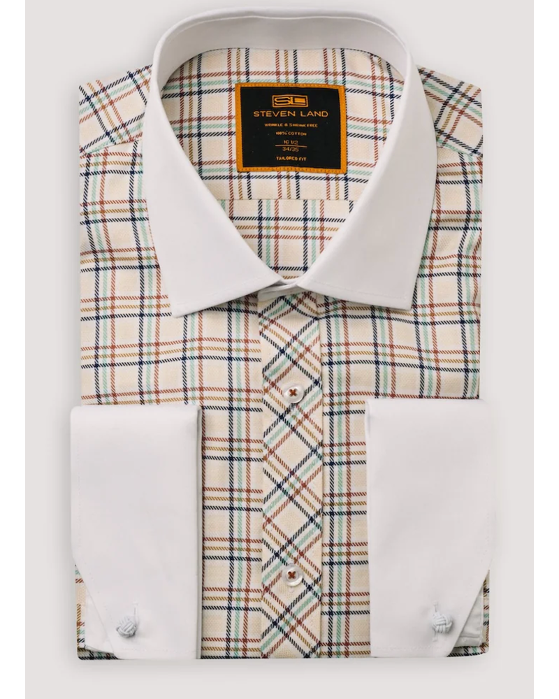 Stevenland Steven Land The Elio Contrast Collar F/C Dress Shirt