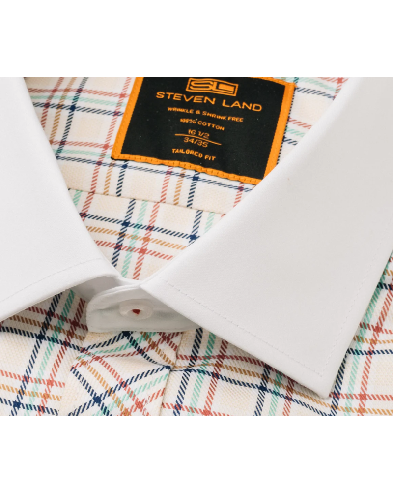 Stevenland Steven Land The Elio Contrast Collar F/C Dress Shirt