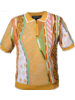 Prestige Prestige S/S Half Zip Coogi Pattern Knit Shirt