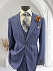 Tiglio Tiglio Gaberdine Pinstripe Vested Suit (Prosecco)
