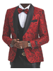Tazio Shawl Lapel Floral Vested Tuxedo W/Bow Tie
