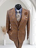 Tiglio Tiglio Window Pane Gaberdine Vested Suit (Orvietto)