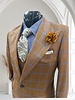 Tiglio Tiglio Window Pane Gaberdine Vested Suit (Orvietto)