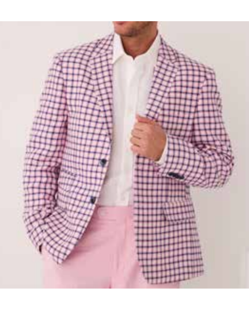 Inserch Inserch Houndstooth Linen Blazer