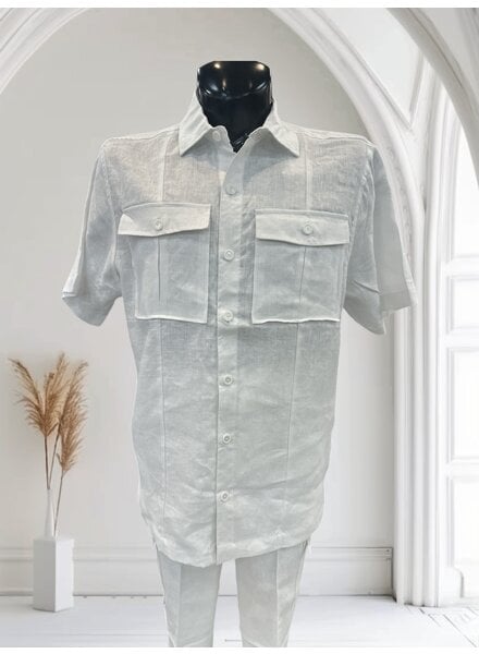 Prestige Prestige S/S Linen Set W/Cargo Pant