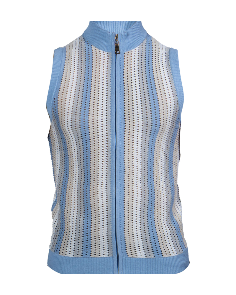 Prestige Prestige Tritone Full Zip Knit Vest