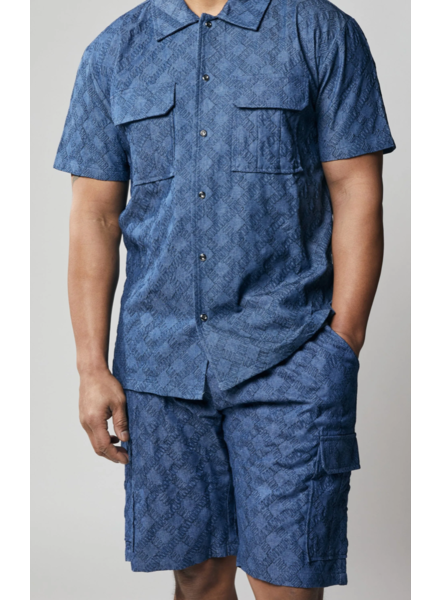 Stacy Adams SA Denim Short Set