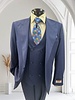 Tiglio Tiglio Gaberdine Pinstripe Vested Suit (Orvetto)