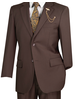 Vinci Executive 2 Pc Suit Notch Lapel Flat Front Pant (Solid)