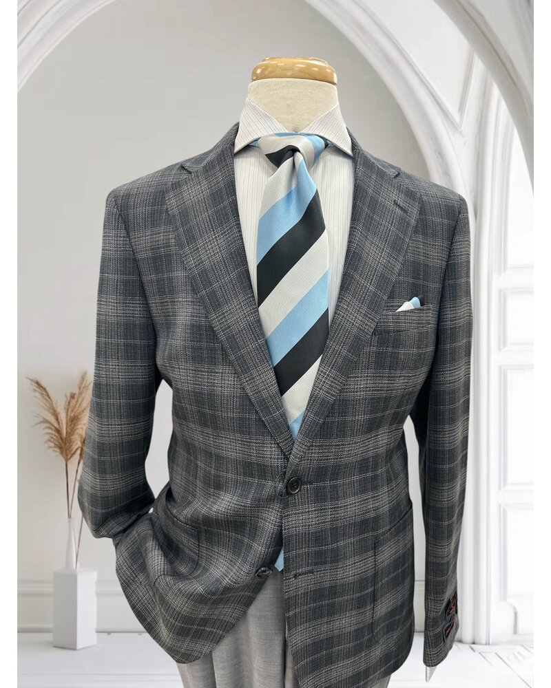 Tiglio Tiglio 2B Gaberdine Plaid Blazer