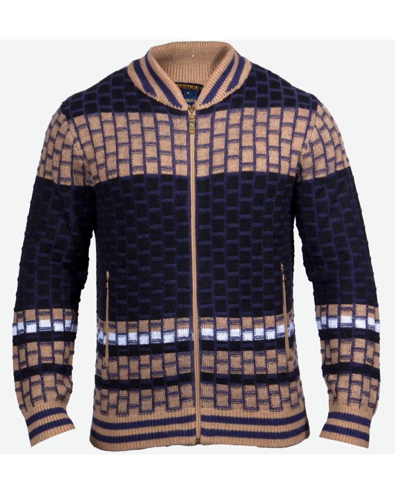 Prestige Prestige Knitted Baseball Jacket
