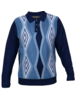 Prestige Prestige L/S Diamond Polo Sweater