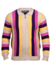 Prestige Prestige L/S Full Zip Stripe Sweater