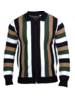 Prestige Prestige L/S Full Zip Stripe Sweater