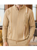 Silversilk Silversilk Diamond Argyle Zip Sweater