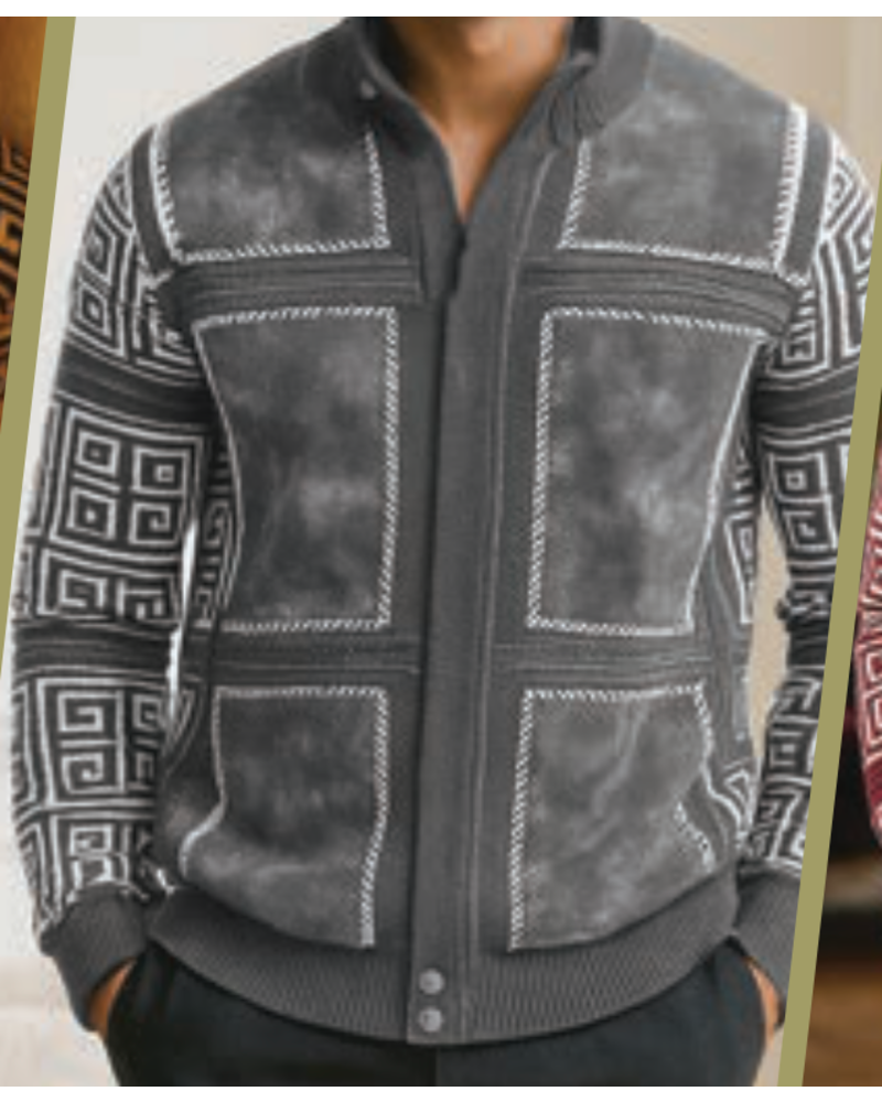Silversilk Silversilk Suade Patch Zip Sweater