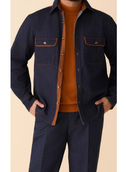 Inserch Inserch Denim Set W/Suede Trim