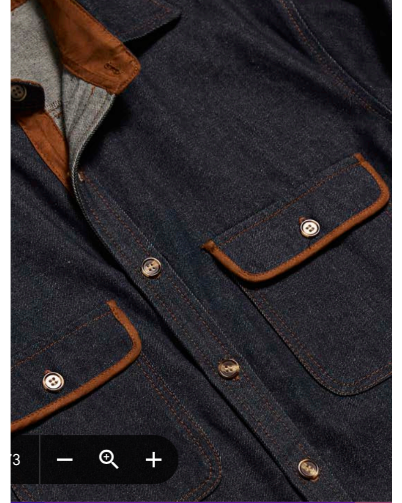 Inserch Inserch Denim Set W/Suede Trim