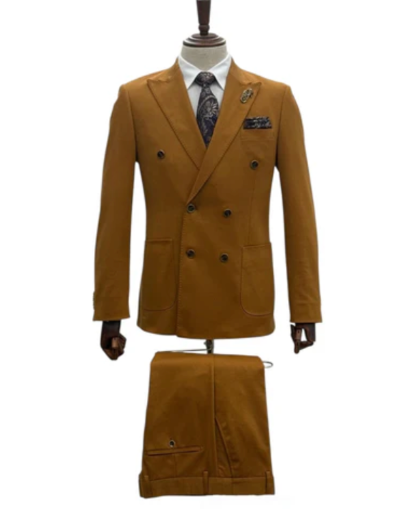 Double Breasted Stretch Suit