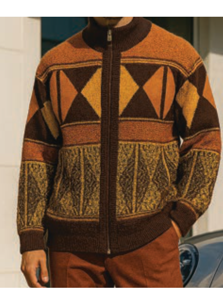 Silversilk Silversilk Aztek Suade Zip Sweater