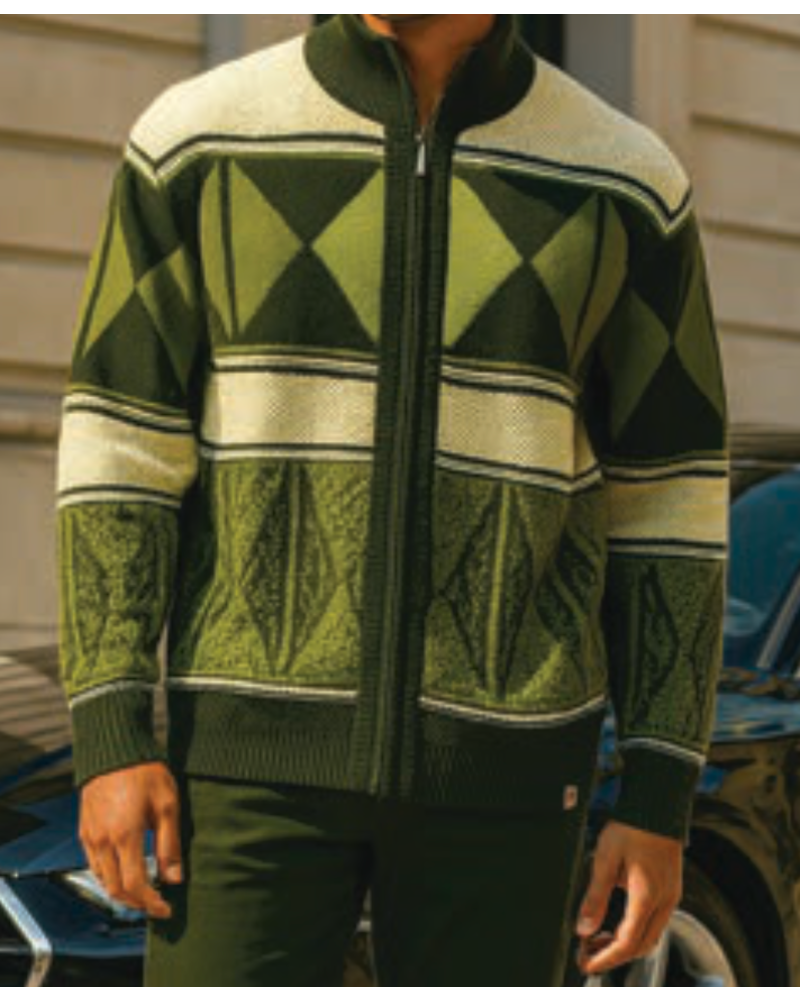 Silversilk Silversilk Aztek Suade Zip Sweater