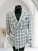 Manzini Manzini Buckle Plaid Blazer