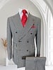 Mazari Double Breasted Houndstooth Suit