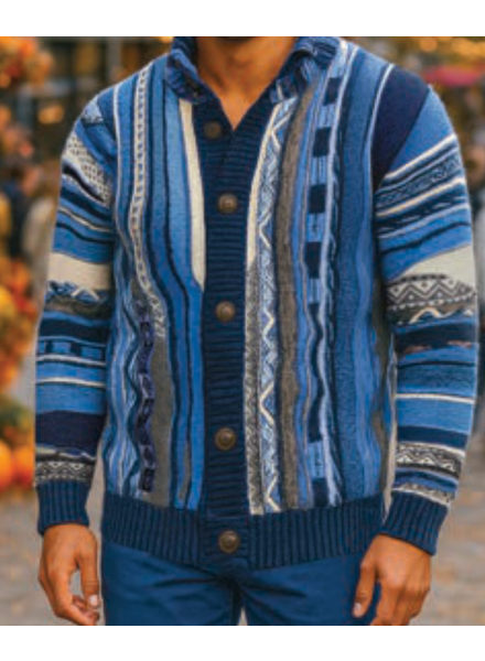 Silversilk Silversilk Coogi Button Up Sweater