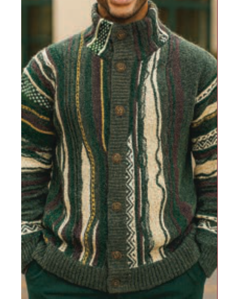 Silversilk Silversilk Coogi Button Up Sweater
