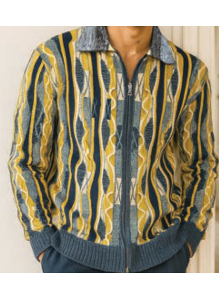 Silversilk Silversilk Coogi Full Zip Sweater