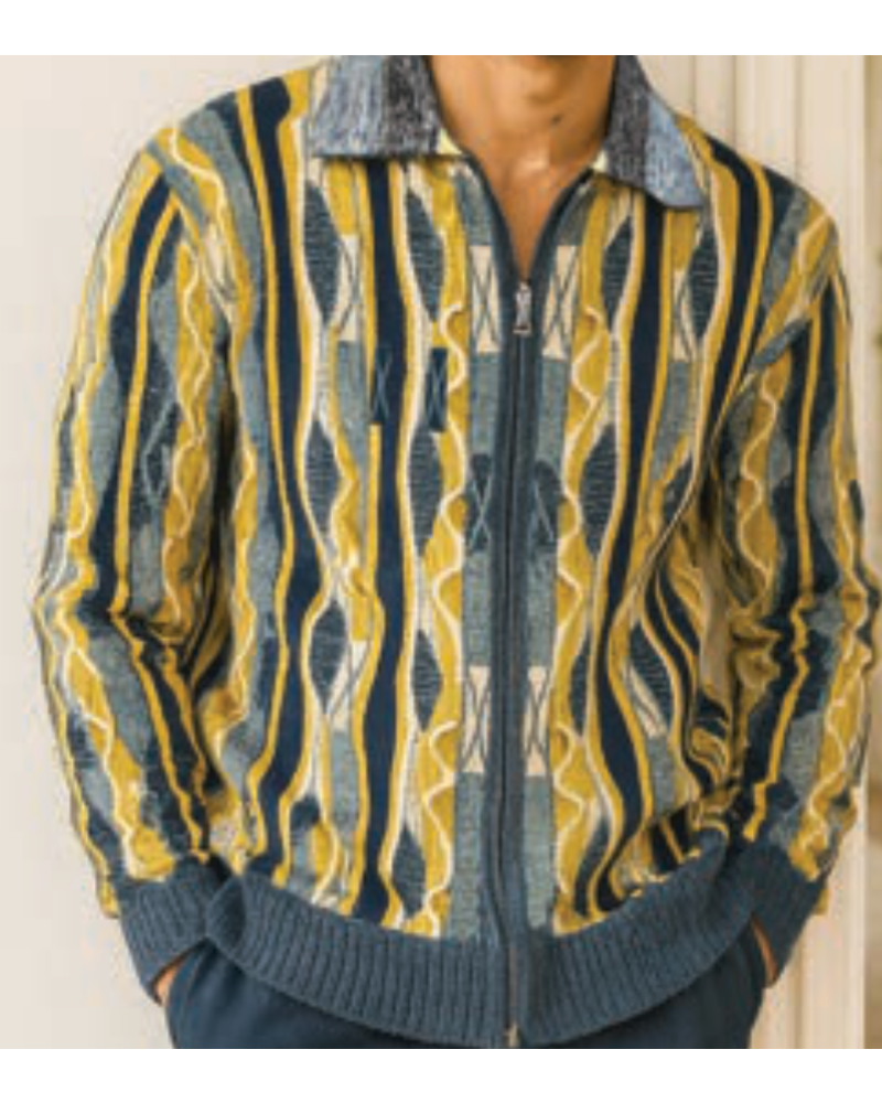 Silversilk Silversilk Coogi Full Zip Sweater